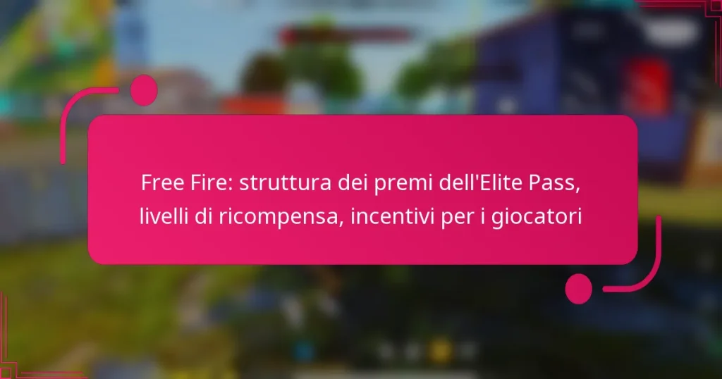 Free Fire: struttura dei premi dell’Elite Pass, livelli di ricompensa, incentivi per i giocatori